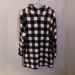 Black and White Checkered Hoodie